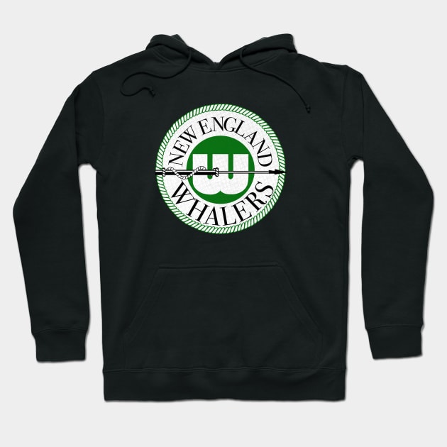 Defunct New England Whalers Hockey 1972 Hoodie by LocalZonly